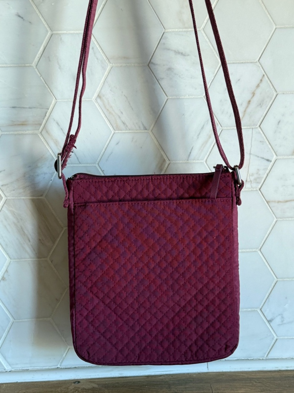 Vera Bradley Quilted Crossbody Bag in Rose Pink - Picture 3 of 6